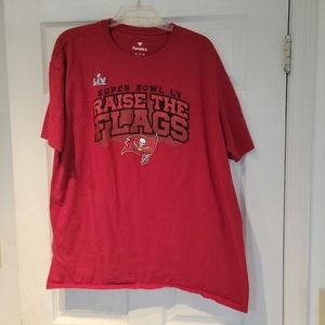 Tampa Bay Buccaneers NFL SB LV Champions Raise The Flags Shirt Mens Size 2XL